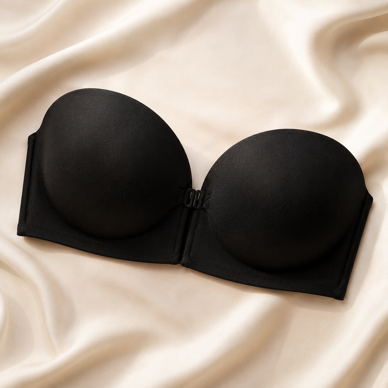 Built for the strapless problem.