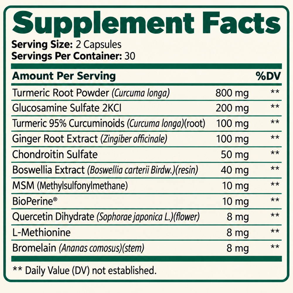 Turmeric Curcumin Blend (800mg)